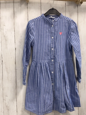 Jonas Nielsen  Kleid  Gr. 128  blau weiße Streifen Herz 