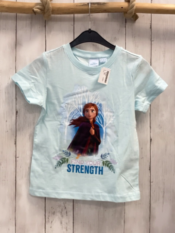   T-Shirt  Gr. 128  hellblau Anna Schrift 