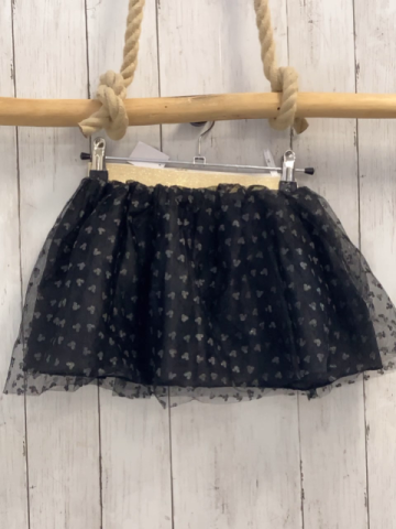 Disney  Rock Gr. 122  grau Tüllrock mit silber Minnie Mouse Köpfen goldener Glitzerbund 