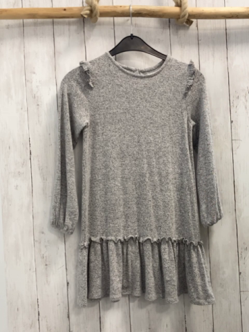 reserved Kleid Gr. 140  grau meliert Strick