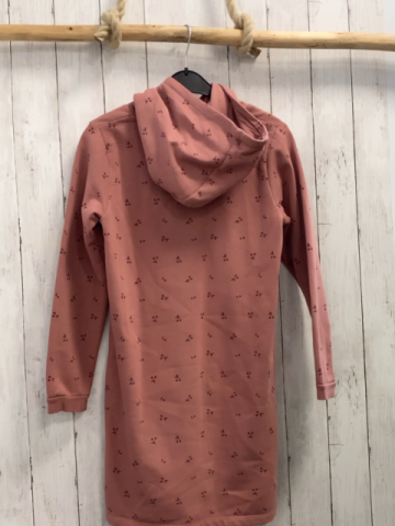 vertbaudet Kleid Gr. 158  lachs Kirschen weiße Schrift