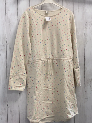   Kleid  Gr. 146/152  beige bunte Rechtecke 