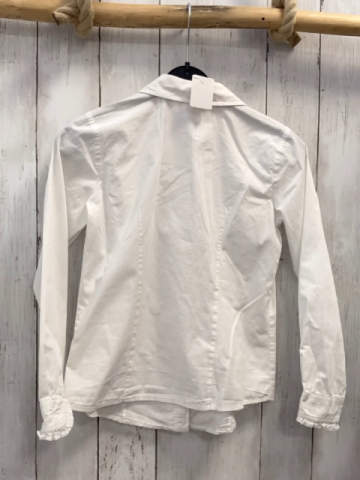 Benetton Bluse  Gr. 128  weiß Rüschen 