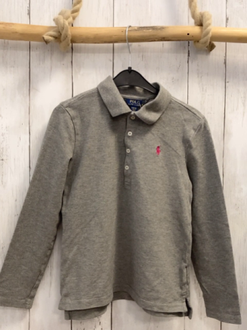 Ralph Lauren  Poloshirt lang  Gr. 134  grau 