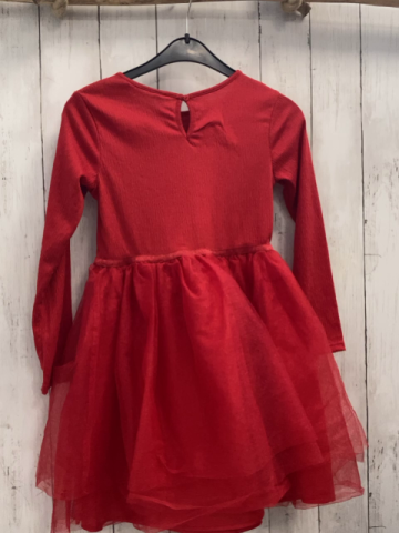 H&M Kleid Gr. 122  rot Tüllrock