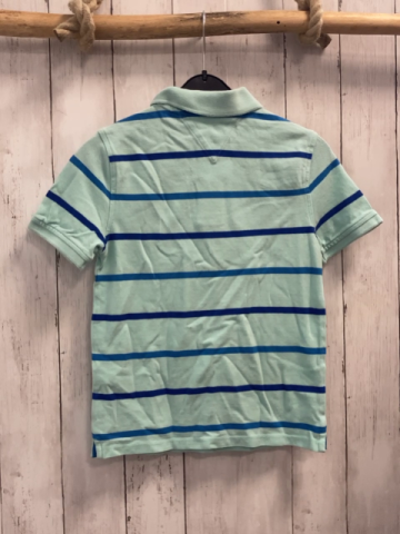 Tommy Hilfiger T-Shirt Gr. 134  mint blaue Streifen Polokragen