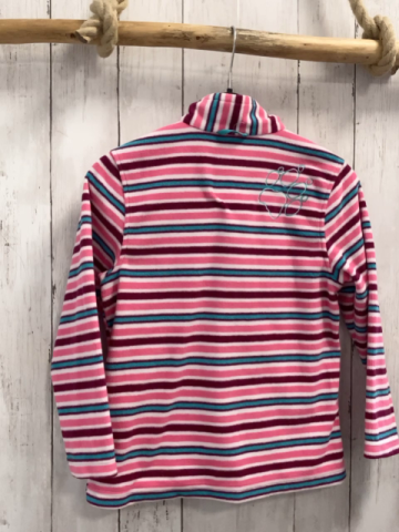 Jack Wolfskin Fleecejacke Gr. 128  pink rosa weiß türkis Streifen