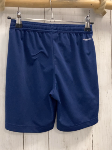 Adidas  Sportshorts  Gr. 140  blau weiße Schrift + weißes Label  