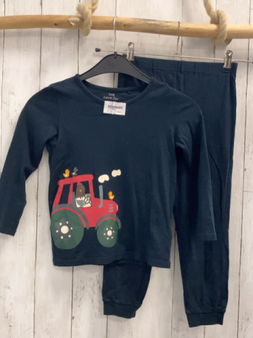 2tlg  Schlafanzug  Gr. 110  blau Traktor 