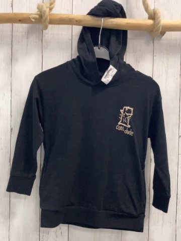 Next  Langarmshirt  Gr. 110  schwarz Kapuze beige Dino 