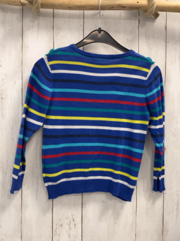 H&M  Pullover  Gr. 116  blau bunte Streifen Strick