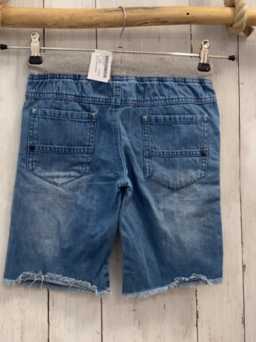 Orchestra  Shorts  Gr. 128  blau Jeans grauer Strickbund mit schwarzer Kordel 
