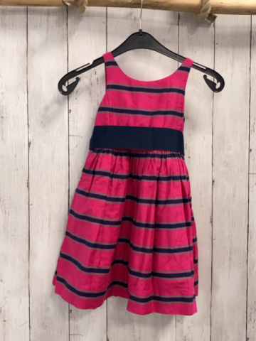 Ralph Lauren  KLeid  Gr. 104  rot blau grüne Streifen blauer Gürtel 