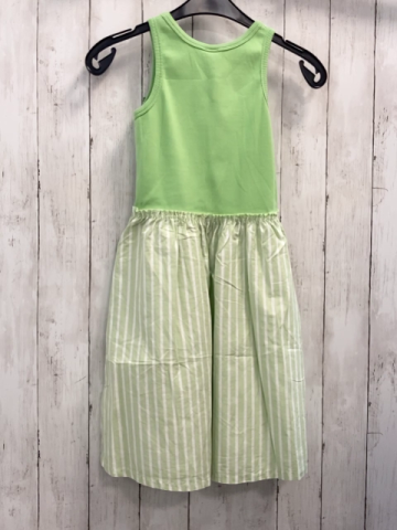 Zara  Kleid  Gr. 152  hellgrünes Rippenoberteil hellgrün weiß gestreifter Rock 