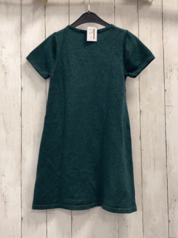 H&M Kleid Gr. 134  grün glitzernd Strick
