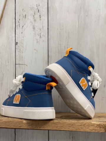 neu Elefanten Boots Gr. 21  blau weiße Sohle und Schnürsenkel