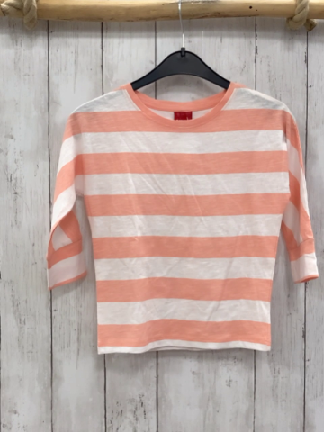 Manguun T-Shirt  Gr. 122  lachs weiße Streifen 