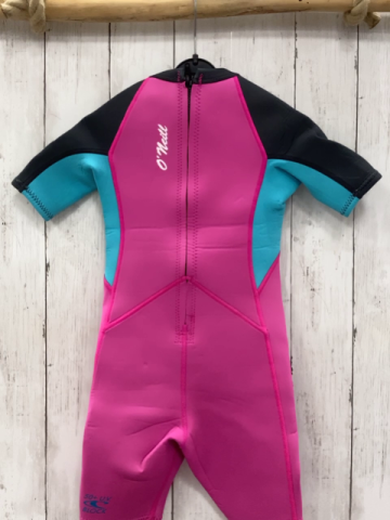O´Neill Neoprenoverall Gr. 128  pink grau türkis 