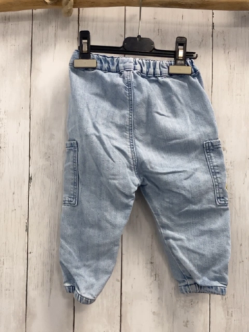 H&M  Hose  Gr. 86  hellblau Jeans Smileys Bund verstellbar 