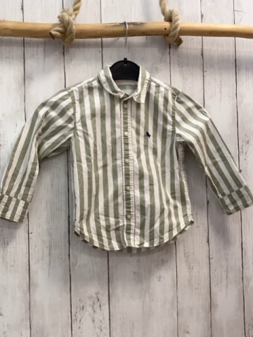 H&M  Hemd  Gr. 98  mint weiße Streifen 