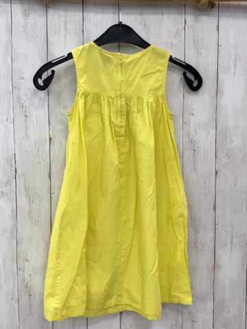 H&M Kleid  Gr. 128  gelbe gesmoktes Oberteil mit Rosette 
