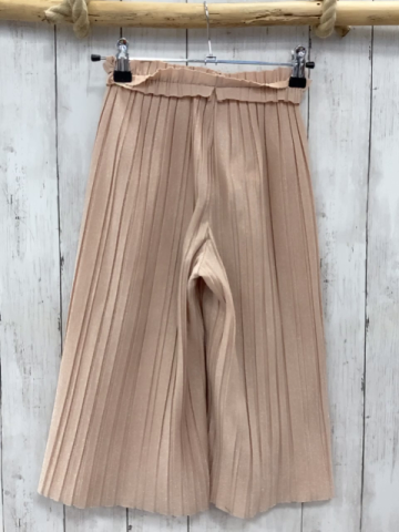 Zara  Hose  Gr. 122  lachs mit Glitzer crincled Gummizugbund 