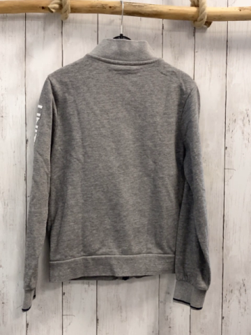 US Polo Assn  Sweatjacke  Gr. 152  grau Schrift amerikanische Flagge schwarzre Bund 