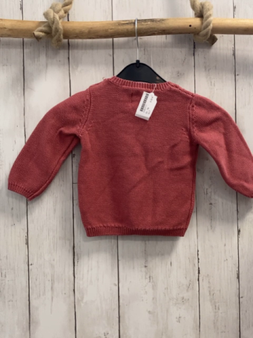   Pullover  Gr. 74  altrosa Strick Zöpfe 