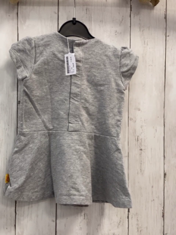 Steiff  Kleid  Gr. 74  grau Schleifen 
