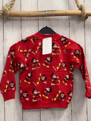 neu Disney  Sweatjacke  Gr. 92  rot Mickey Mouse 