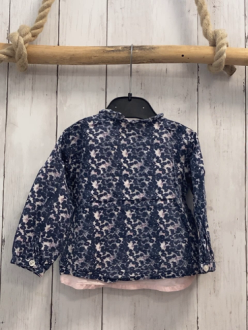 Marc O´Polo  Bluse  Gr. 68  weiß blau rosa Blumen 