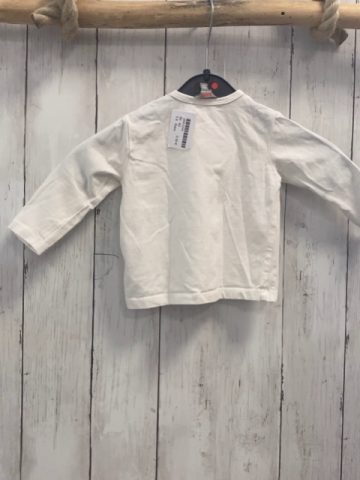 Kanz  Langarmshirt  Gr. 62  weiß Schrift Igel 