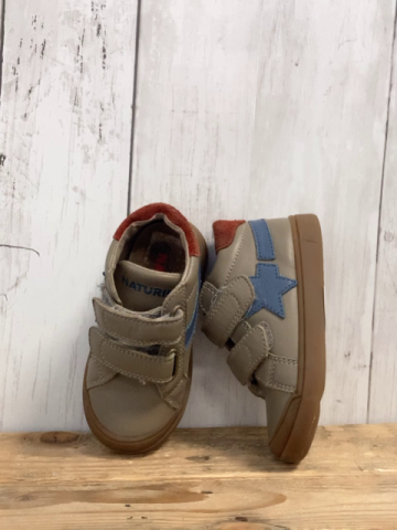 Naturino Schuhe Gr. 21  grau blauer Stern rote Ferse