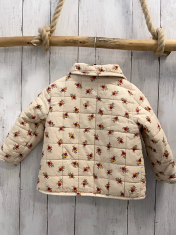 Little Me Jacke Gr. 92  beige Kord Blumen