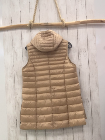 Barbara Lebek  Longweste  Gr. 42  golden silber Reißverschlüsse Kapuze 