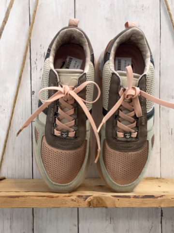 Anekke neu Schuhe Gr. 38  rosa metallic grau rosa Schnürsenkel 