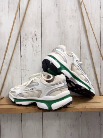 Lacoste Schuhe Gr. 39  weiß beige grün NP 160 € reduziert auf 128€