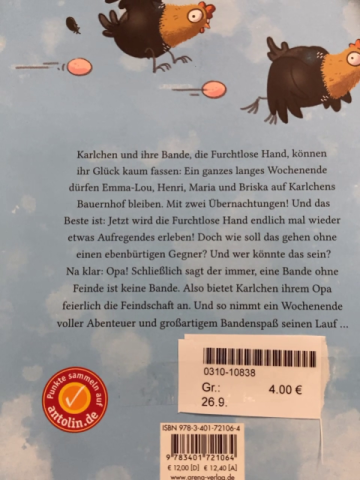  Buch Karlchen und die Furchtlose Hand 