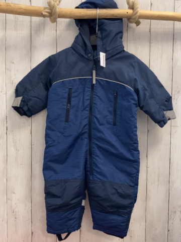 H&M  Winteroverall Gr. 74  blau + Streifen