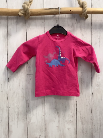 Name it  Langarmshirt  Gr. 68  pink Dinos