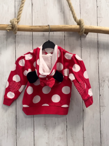  Pullover Gr. 86  pink weiße Punkte Minnie Mouse
