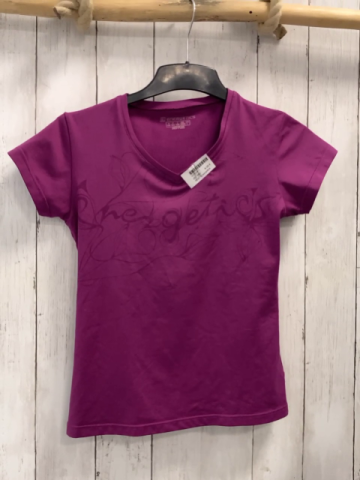 Energetics  Sportshirt  Gr. 140  pflaume Schrift 