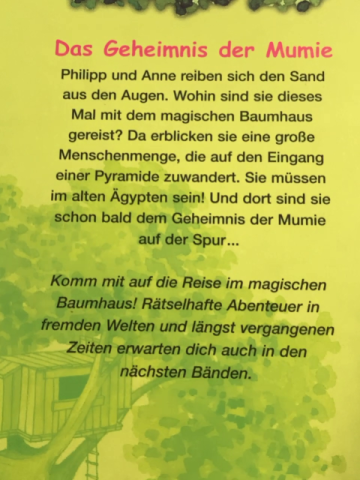 das mag. Baumhaus Buch Das Geheimnis der Mumie