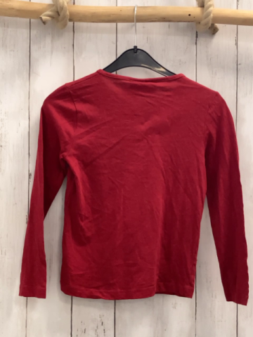  Langarmshirt Gr. 116  bordeauxrot Pailettenlogo Harry Potter 