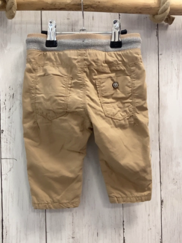 Zara  Hose  Gr. 68  beige gefüttert grauer Strickbund 