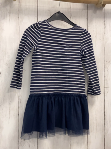 H&M  Kleid  Gr. 98  blau weißes Oberteil mit Minions Tüllrock