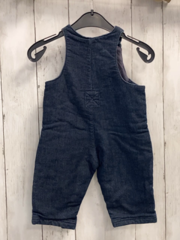 Vertbaudet  Latzhose  Gr. 68  blau Jeans gefüttert 