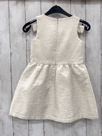 Gingersnaps  Kleid  Gr. 110  weiß goldene Blumen Schleifen mit Steinen 