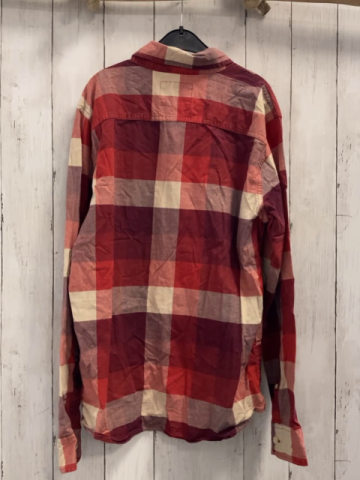 Hollister  Hemd  Gr. 152  weinrot rosa beige kariert 
