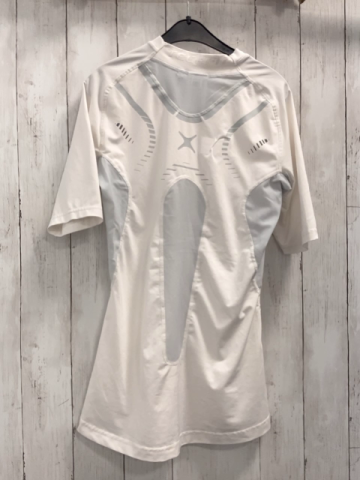 Adidas  Sportshirt Gr. M  weiß hellgrau 